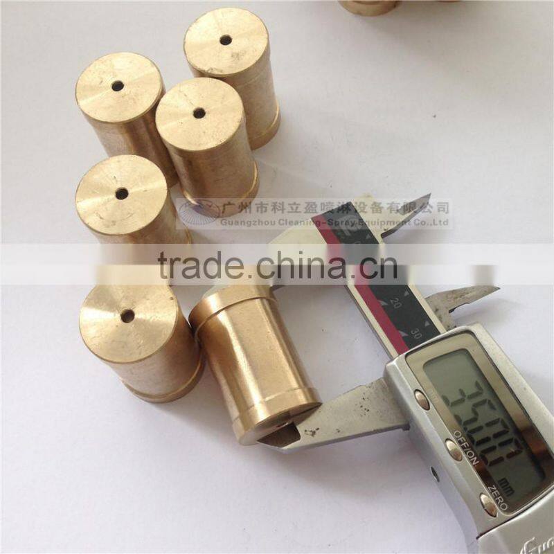 Brass spray nozzle for dust suppression