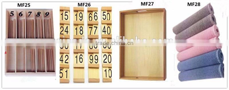Wooden educational toys Math montessori material for kindergarten
