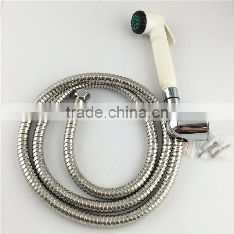 plastic type toile bidet sprayer shattaf heath with stainless steel flexible hose