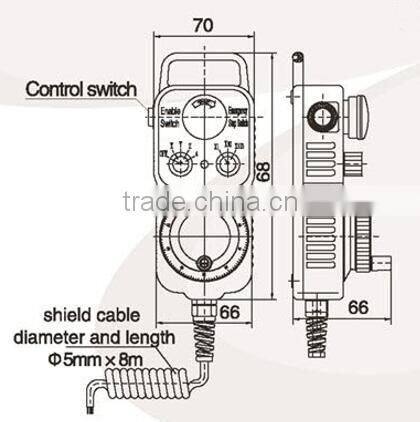 ISMM2080 100pulse 5VDC manual encoder rotary encoder