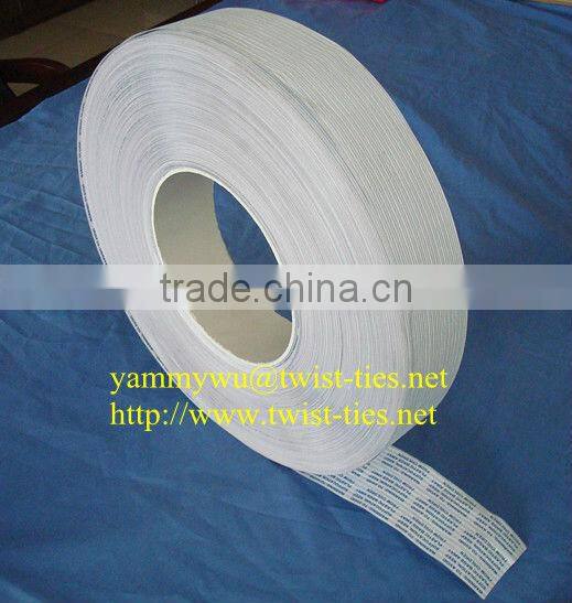 bag closure/gang twist ties for trash bags