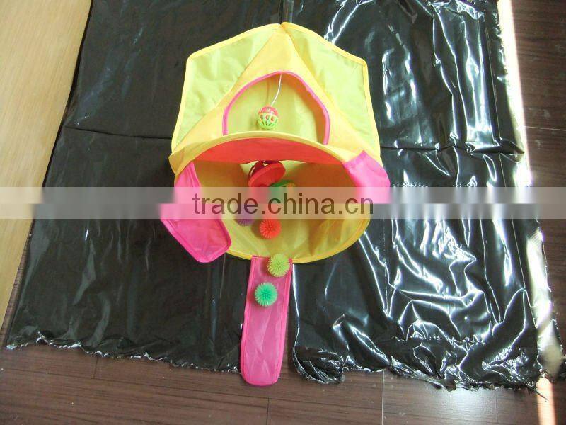 red pet tunnel/cat playing tunnel/cat tunnel