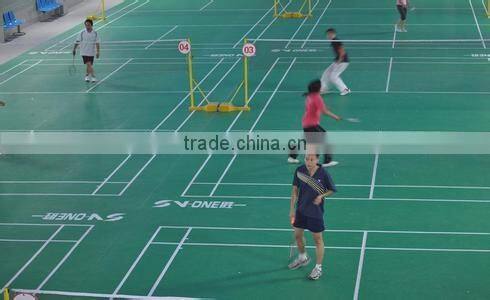 competitive price PVC flooring Indoor synthetic badminton court flooring