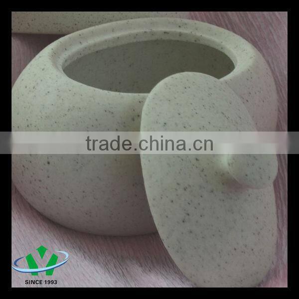 Unique Rough Ceramic Toothbrush Holder Toilet Brush Holder