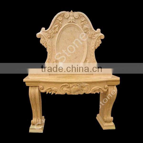 Classic Carved Yellow Marble Basins