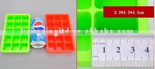 Amazon hot seller silicone quadrate ice cube tray