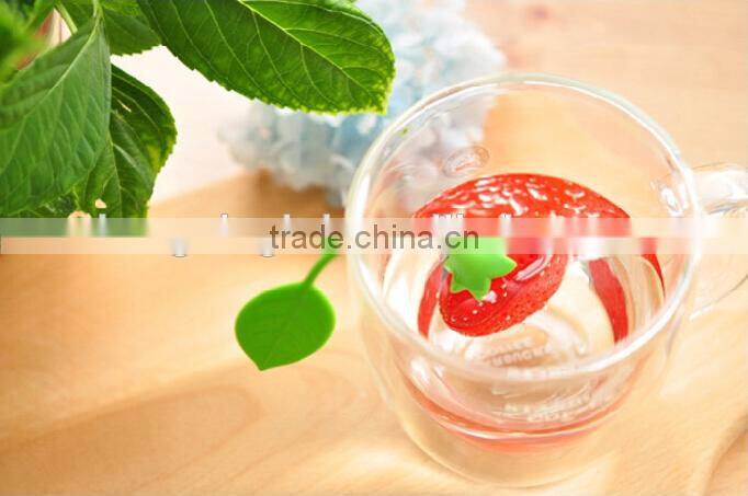 Strawberry Shaped Silicone Tea Infuser,Silicone Tea Strainer,Silicone Tea Tools