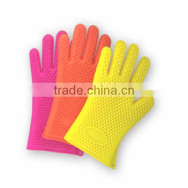 Eco-friendly Five Fingers Bakeware Backing Oven Silicone Gloves