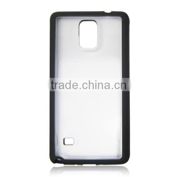 Multicolor frame transparent cover, TPU protective phone case for Samsung Note4