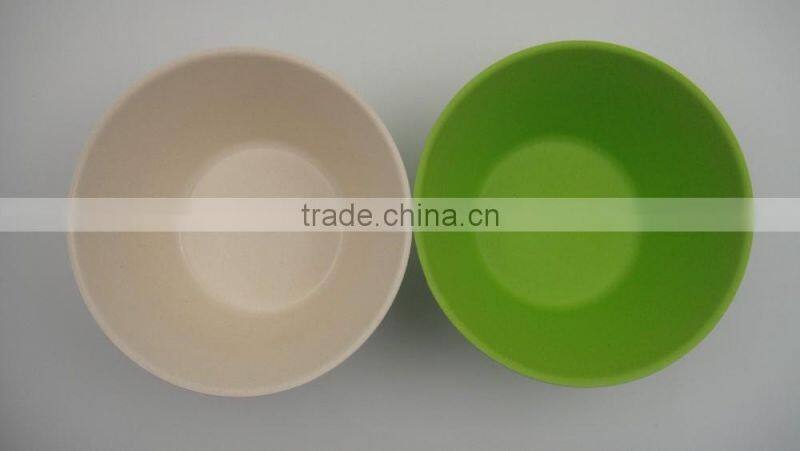 Anui Green making large bamboo fibre tableware bowls with gift pack, western dinnerware bowls and spoons set