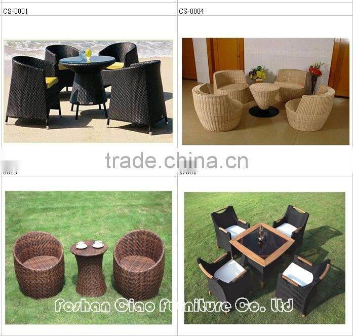 Luxury rattan dining room furniture restaurant dining table chair