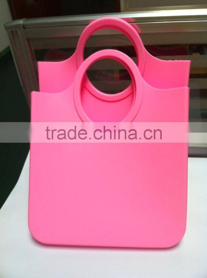 Ladies Designer Jelly Rubber Silicone Tote Weekend Shopping Handbag Shoulder Bag