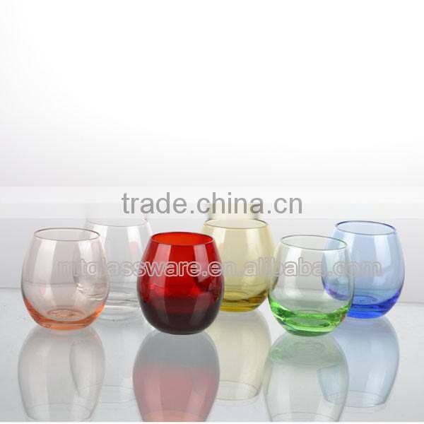 86ml hand mande mini 6colorful cheap shot glass
