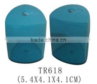 Eco-friendly plastic cylinder shape school pencil sharpener