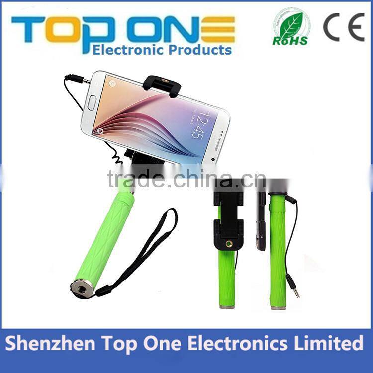 Shenzhen quality Selling Wholesale OEM customize Professional wired monopod selfie stick