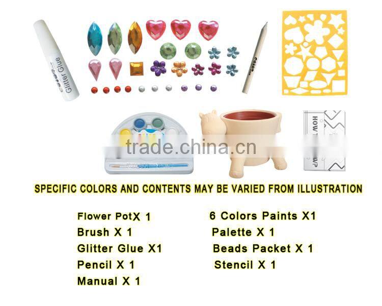 factory DIY Painting Flower pot Toys