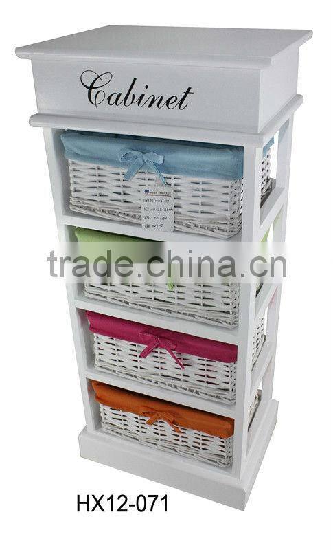 Wooden Storage Chest With 3 Drawers