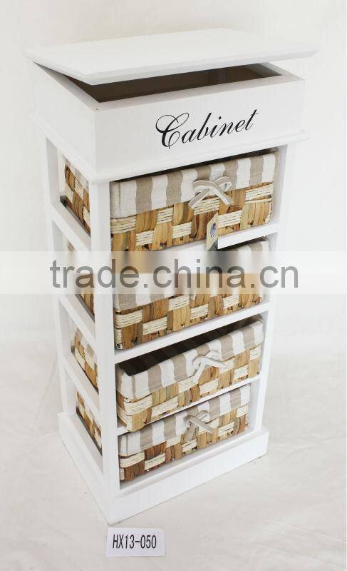 2013 newly arrival vintage furniture closets of woven drawer