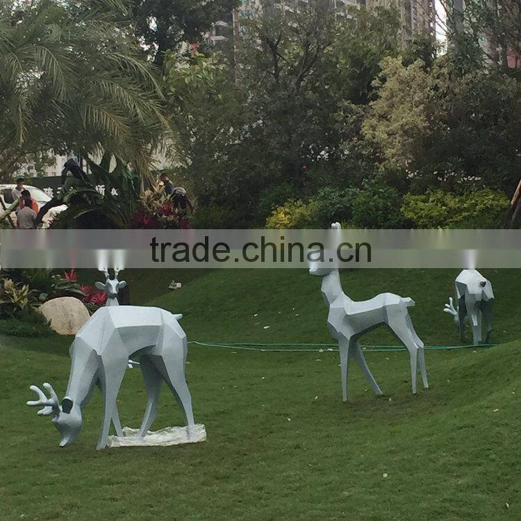 FRP reindeer landscape sculpture