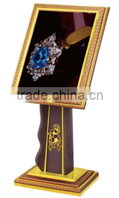 Fashionable luxurious hotel lobby sign stand/ attractive design golden color restaurant sign stand P-80 Hot sale!