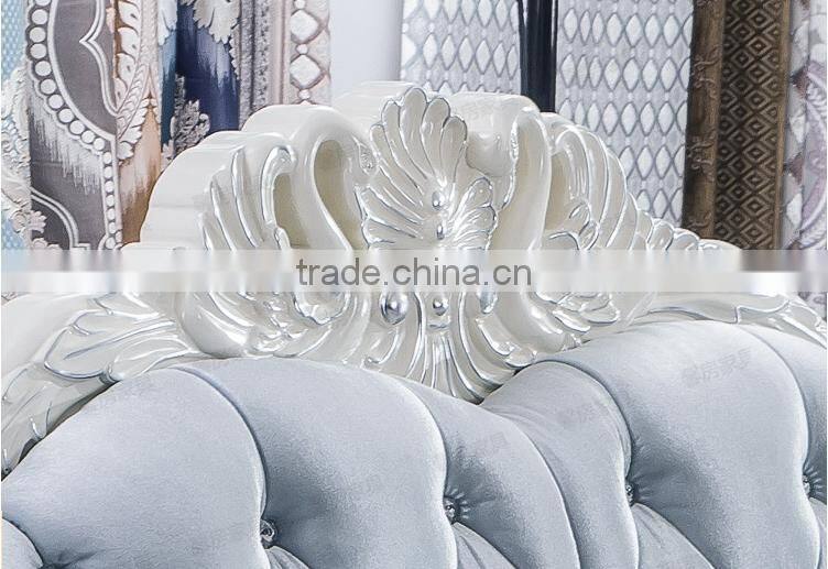 M511-1 French New Arrival Latest Design Luxurious Silk Fabric Sofa Set