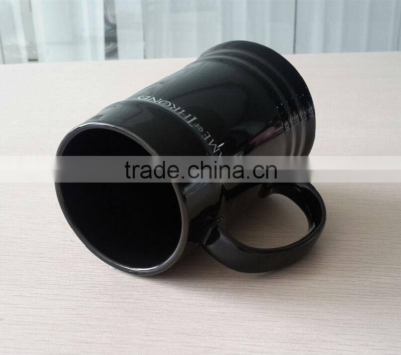 Cheap bulk promotion ceramic 23oz beer mug