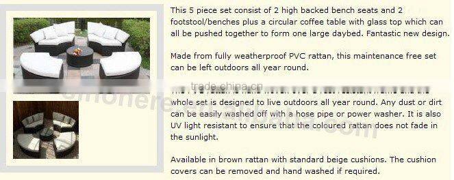 Rattan Furniture round sofa