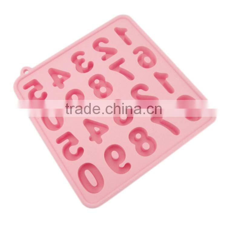 cute 0-9 Arabic numeral shaped bpa free silicone ice tray