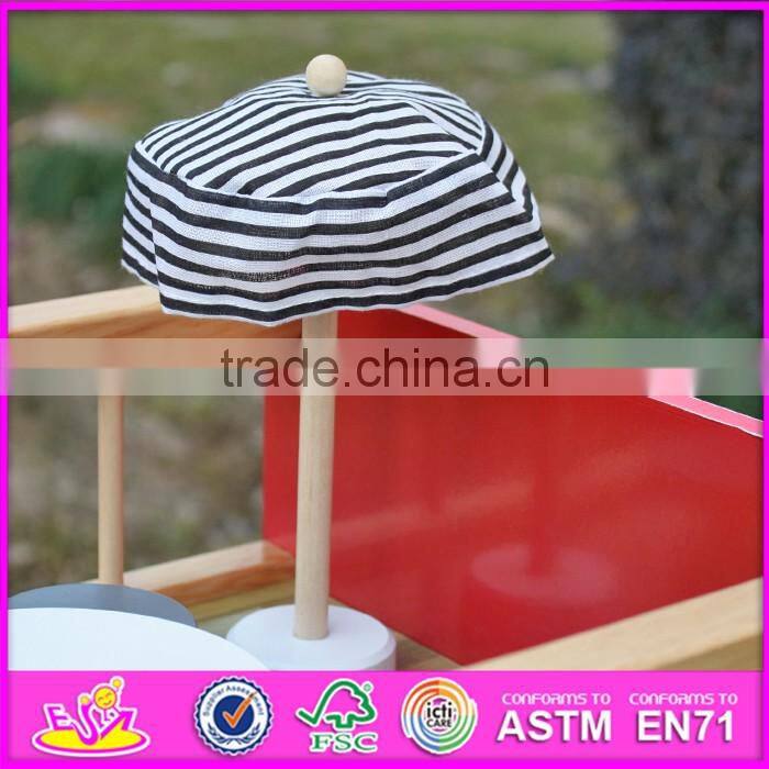 2016 new design full size children pretend play wooden uptown dollhouse with furniture W06A152