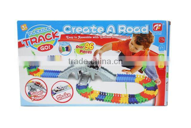 creative kid promotion flexile track car toy with EN71