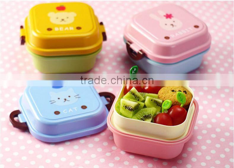 China 2-Stage Lunch Box Bento,plastic lunch Bento box,hot new product for 2015/CUSTOM plastic lunch box
