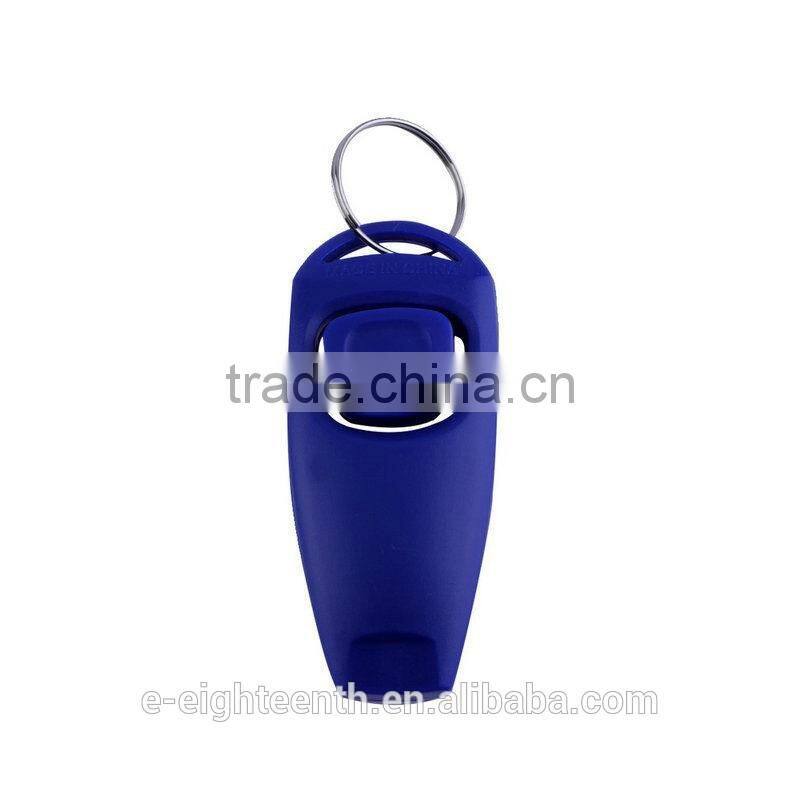 hot PET OBEDIENCE CLICK /whistle TRAINER dog cat horse bird click obedience clicker with strap