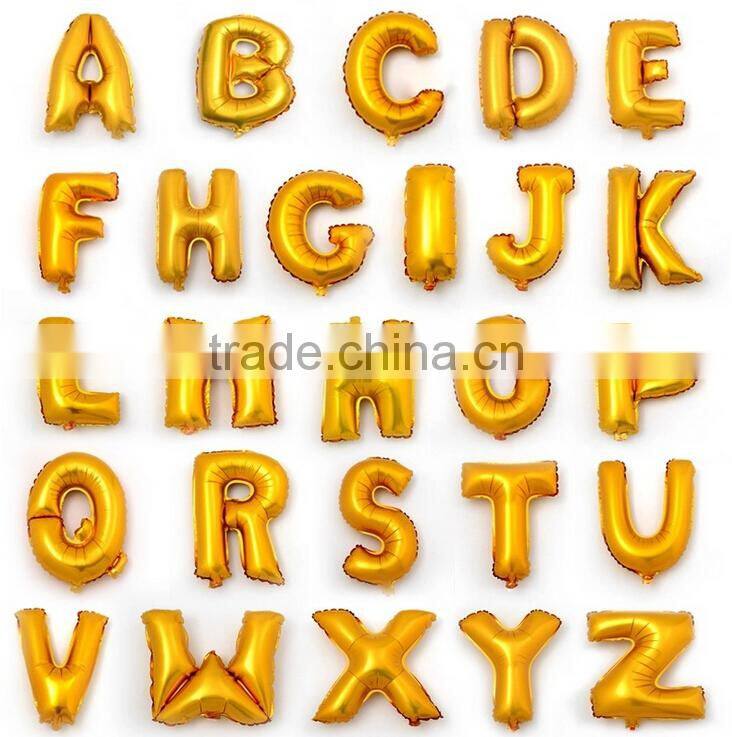 16 inch Foil Balloons party Decorative Foil Balloons number letter Foil Balloons