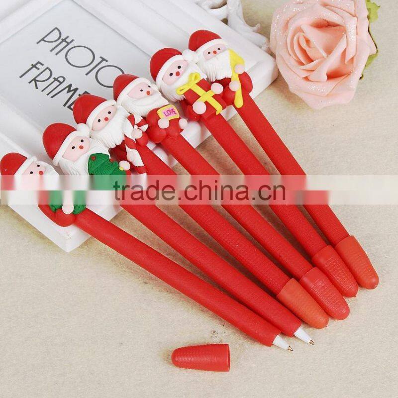 Christmas Gifts Christmas Polymer Clay Pen Wholesale Custom Logo Promotional Ballpoint Pen Cheap Polymer Clay Pen