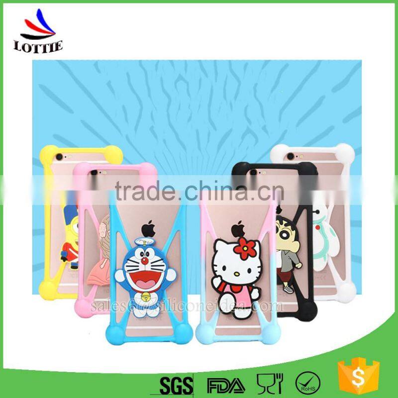 Lottie supply 2016 new design bumper silicone phone case for any phone