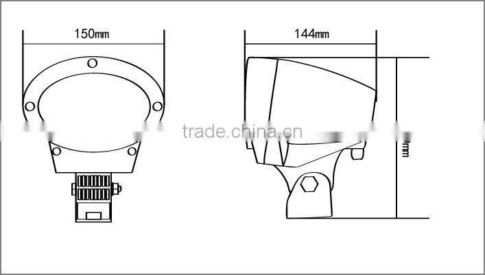 4" 35W/55W Spot/Flood HID Work Light Perfect for Truck,SUV,ATV,Farm machinery