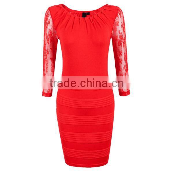 Fashion latest trendy red short tight sexy girls in tight dresses