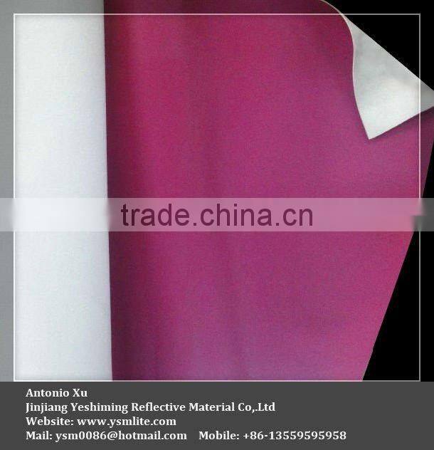 Safety silver high visibility retro reflective fabric cotton polyester clothing