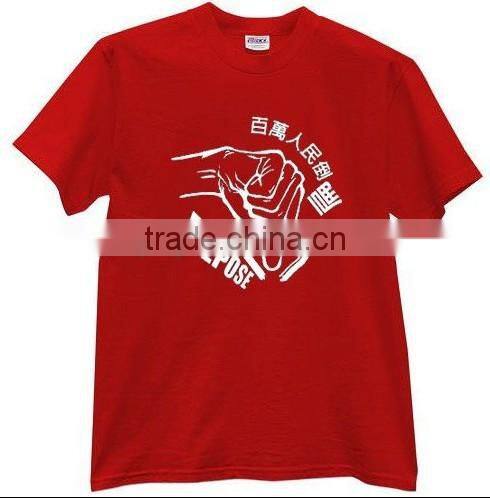 Factory direct sale unique design t-shirt in 100%cotton material,made in China