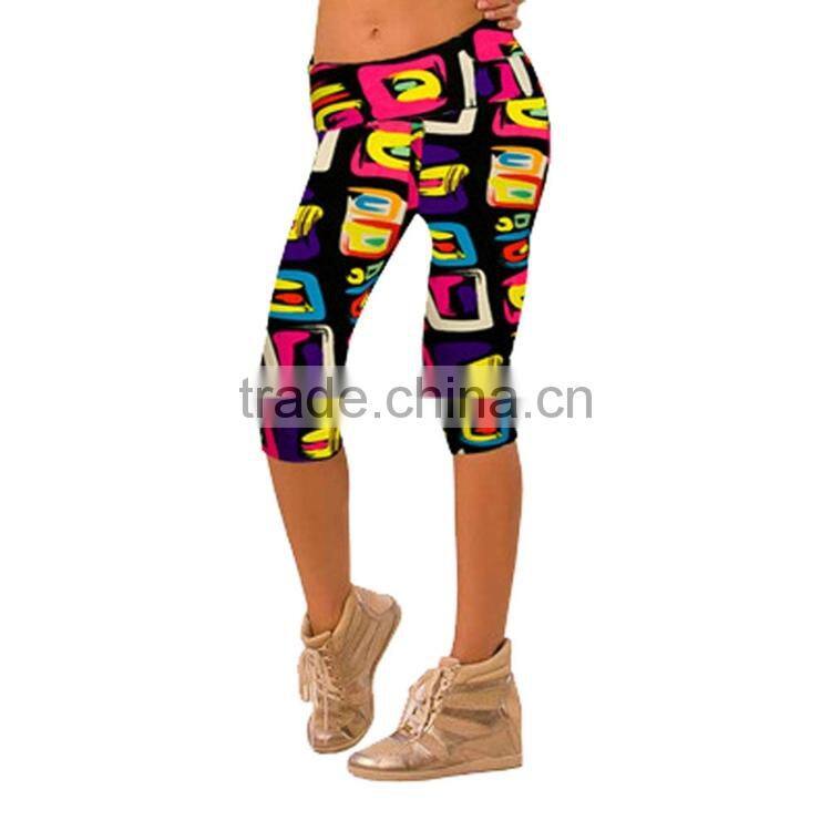 Factory custom women new design Yoga Pants and fitness capri Leggings