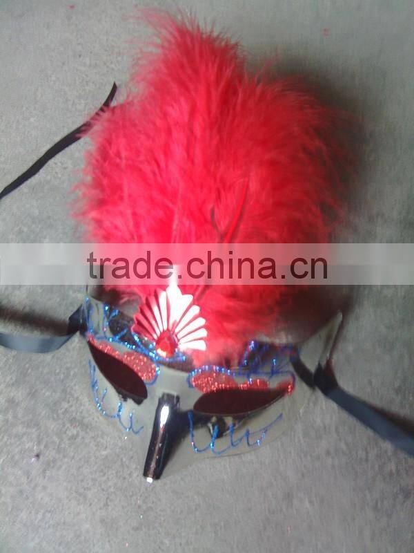 feathered venetian party mask for sale