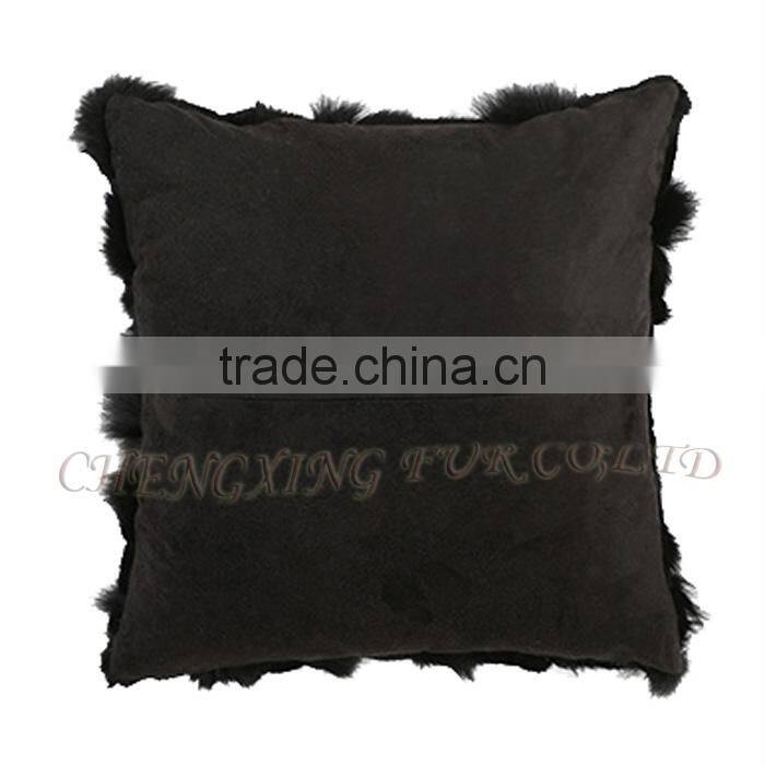 CX-D-101A China OEM Company Cheap Genuine Fox Fur Wholesale Cushion Covers