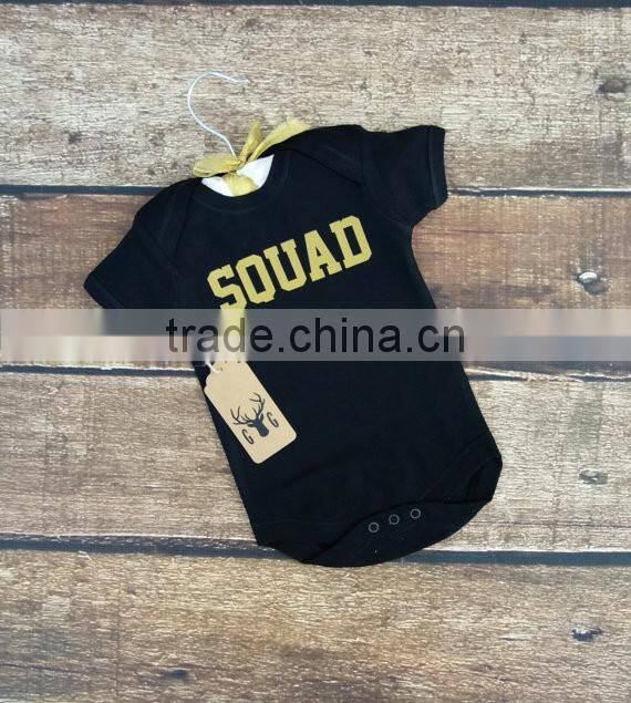 2017 New style wholesale fashion children clothes short sleeve black cotton custom 100% cotton baby t shirts