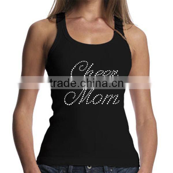 Cheap Custom Polyester Tank Tops Cheer Mom