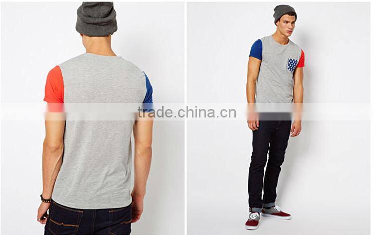 Custom Cut and Sew T Shirts Pocket Chest