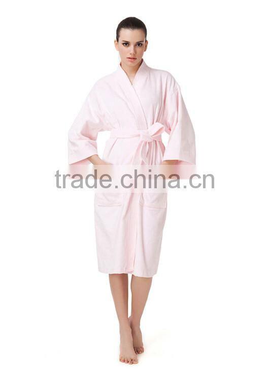 Wholesale cotton terry couples hotel white bath robe for hotel