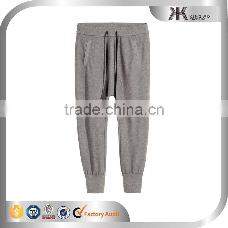 2016 Man Custom Apparel Drop Crotch Jogger Pants Men's Clothing