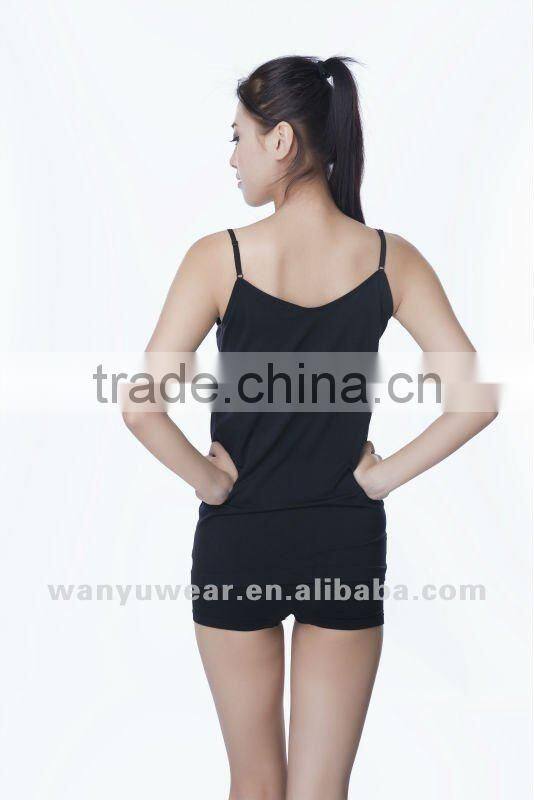 seamless sexy spandex girl tube top