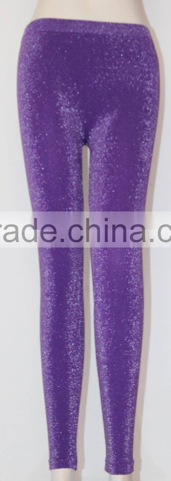 seamless fashion lady tight legging shining color