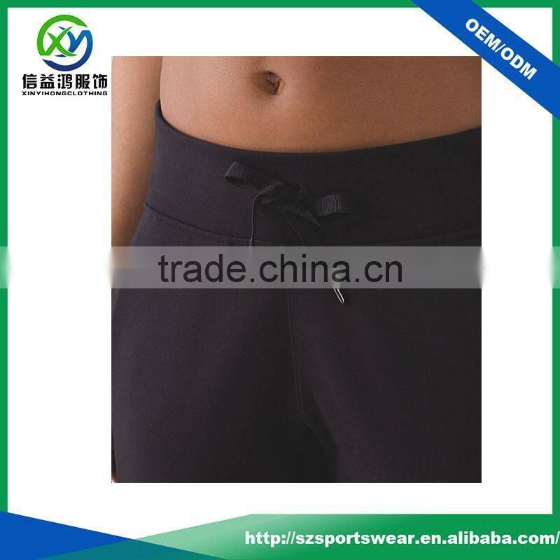 OEM custom made high quality 100% polyester women jogger pants sports wear running pants